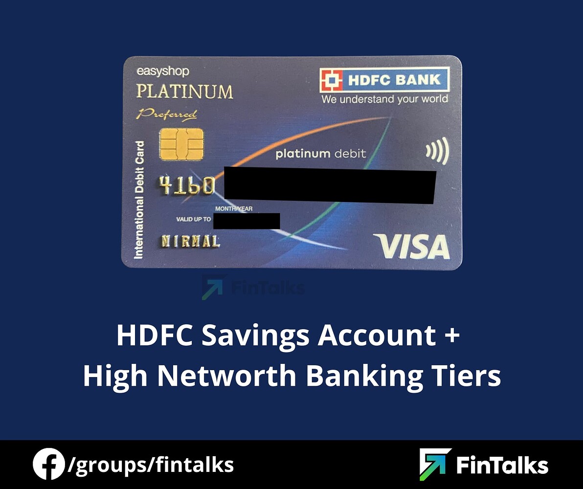 Hdfc Bank Savings Account Tiers Savingsmax Classic Preferred Imperia Bank Account 0383