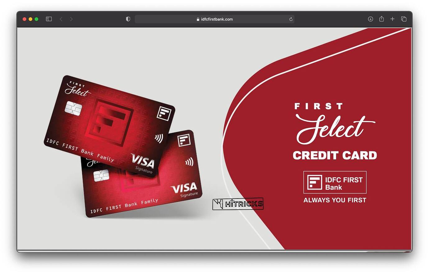 IDFC First Bank Credit Cards Post with Comparison  Credit Cards  FinTalks